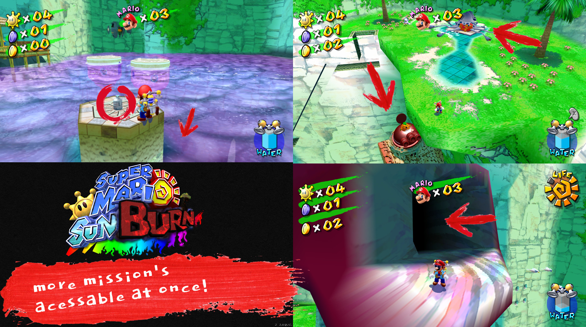 A comparison of simultaneous missions across several stages