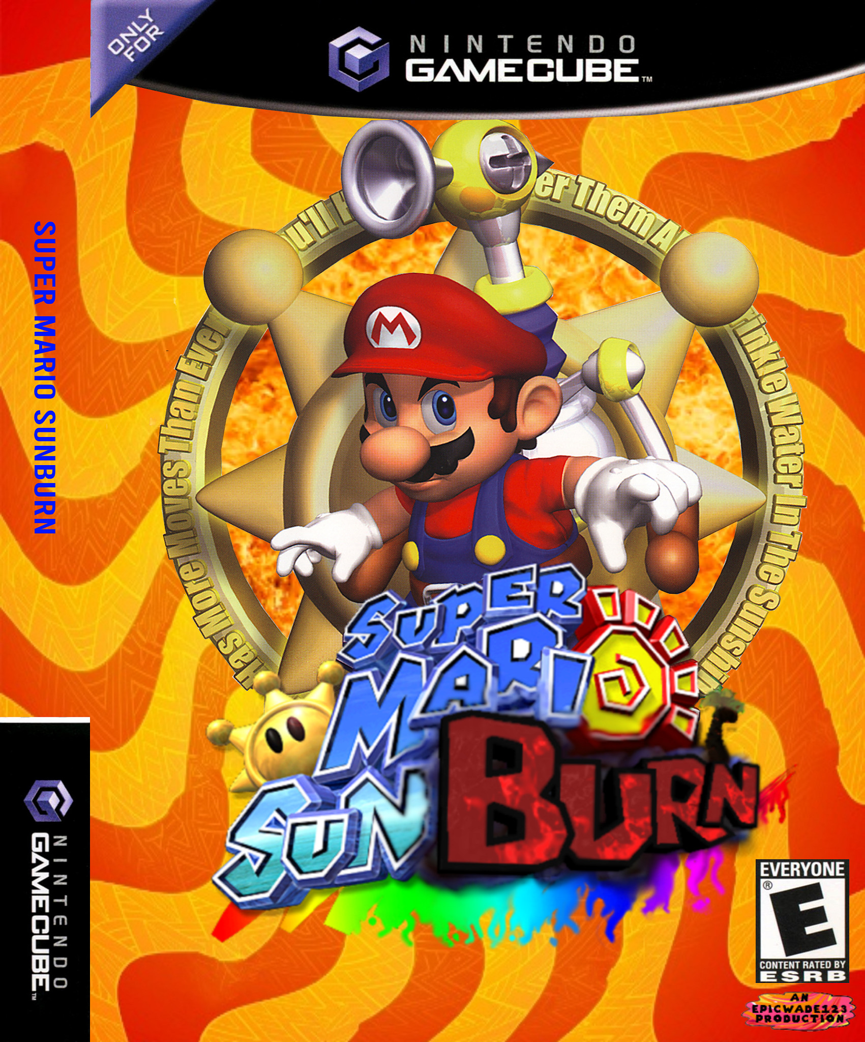 Front cover artwork for Super Mario Sunburn