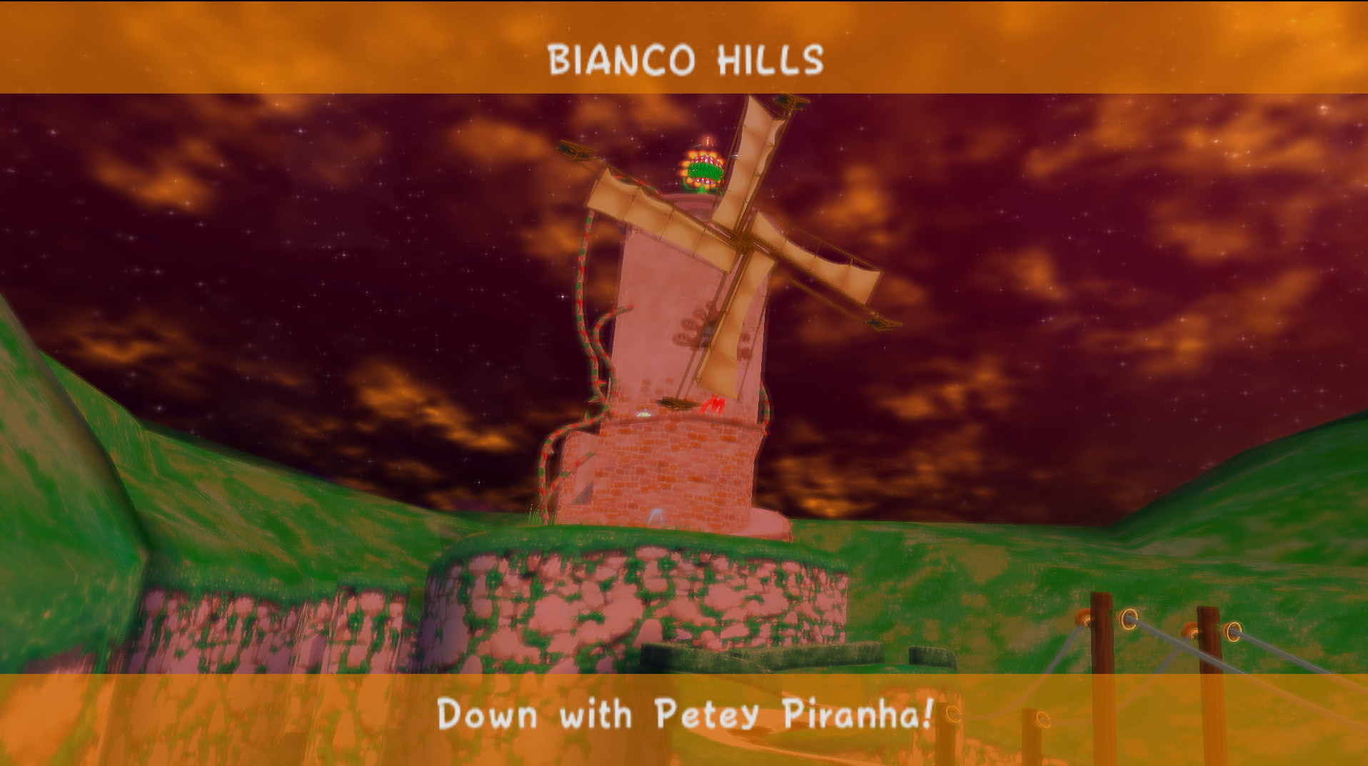 The Bianco Hills windmill beneath a sunset sky